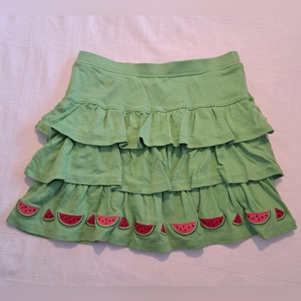 Gymboree girls size 9 Watermelon Picnic line skirt with modesty shorts VGUC
